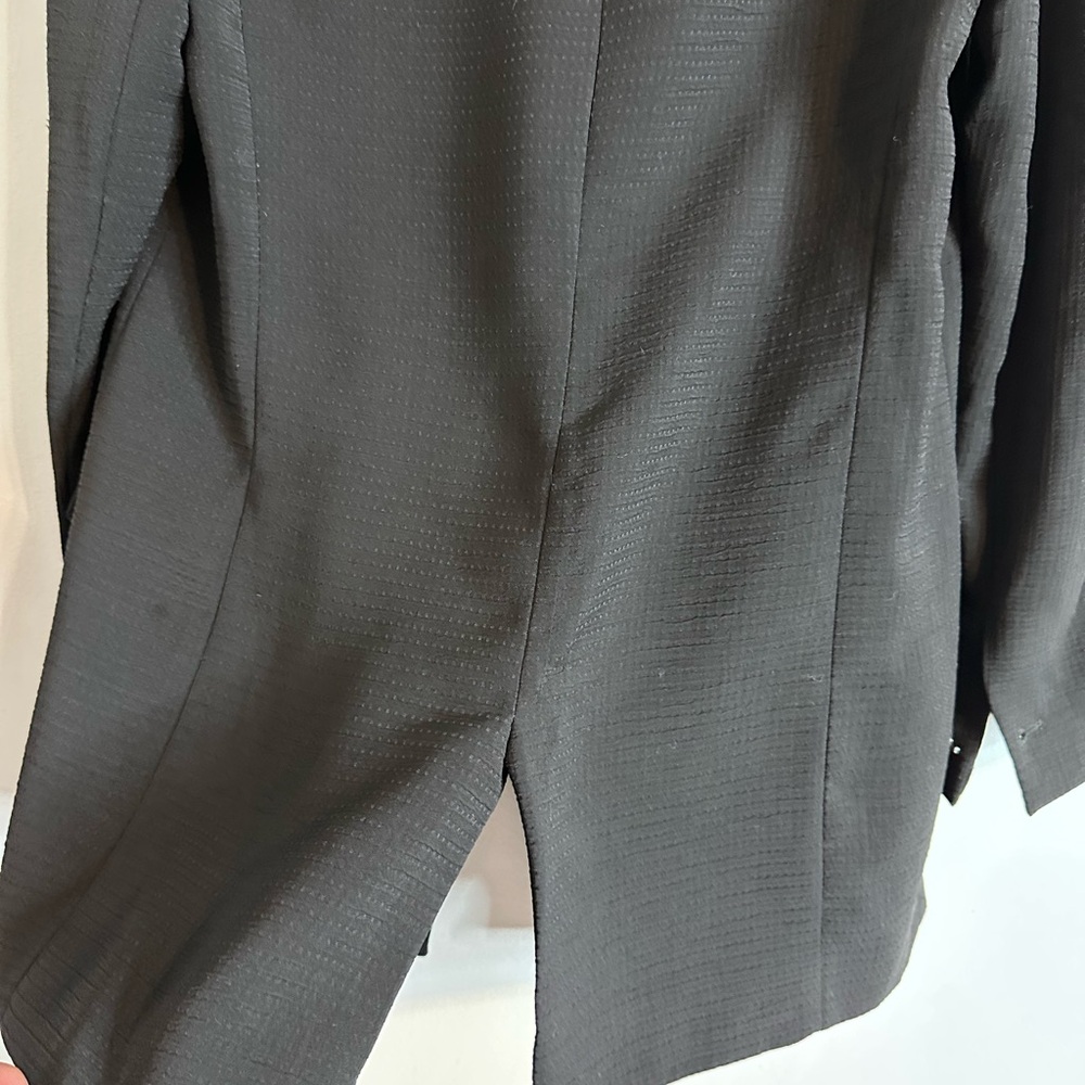 Zara Basic Black Textured Jacket - image 4